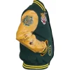 Sporty Polo Varsity Jacket
