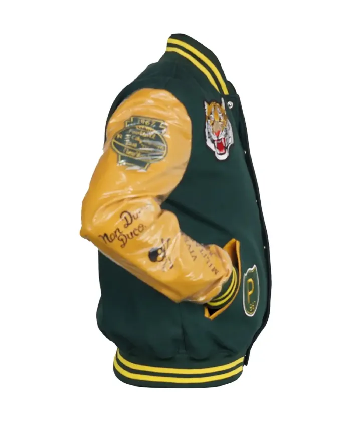Sporty Polo Varsity Jacket