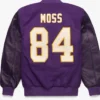 Randy Moss Goat Varsity Jacket Back
