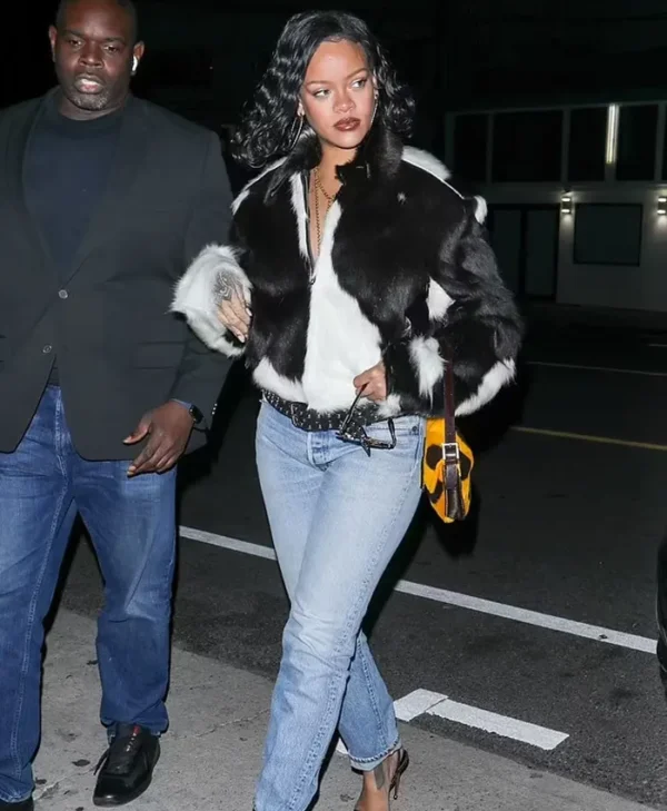Rihanna Cowhide Jacket