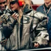 Rihanna F1 Grand Prix of Las Vegas Racing Black Leather Jacket