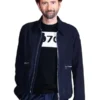 Rivals Tony Baddingham Blue Cotton Jacket For Sale