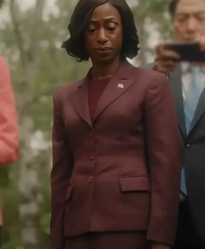 Rumours 2024 Nikki Amuka-Bird Brown Blazer