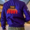 Scream Kenny Top Story Crew Blue Jacket Back