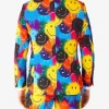 Shop Mens Stylish Smiley Drip Two Piece Suit