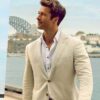 Glen Powell Anyone But You Suit In White