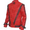 Buy Now Michael Jackson Thriller Red Leather Jacket for Sale