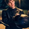 Sidelined The QB and Me Noah Beck Black Leather Jacket