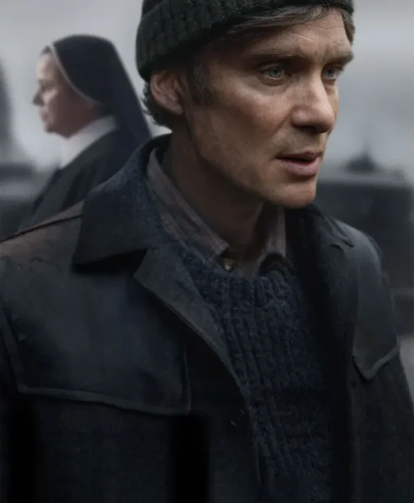 Small Things Like These Clare Dunne Black Wool Coat