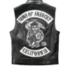 Sons Of Anarchy Leather Vest Back