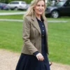 Sophie Duchess of Edinburgh Checkered blazer Side