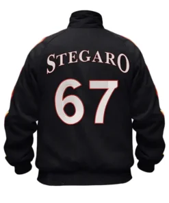 Stegaro Black Bomber Jacket