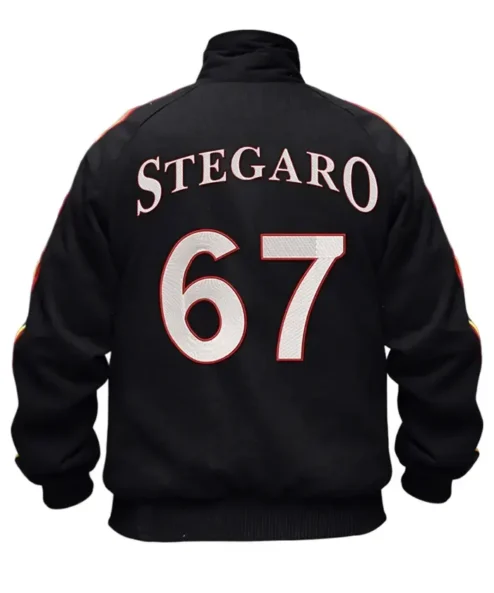 Stegaro Black Bomber Jacket