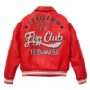 Stegaro Fizz Club Bomber Red Leather Jacket