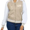 Super Bowl LVIII Tonal Tan and White Jacket