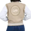 Super Bowl LVIII Tonal Tan and White Jacket Back
