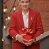 The Christmas Charade Rachel Skarsten Wool Coat