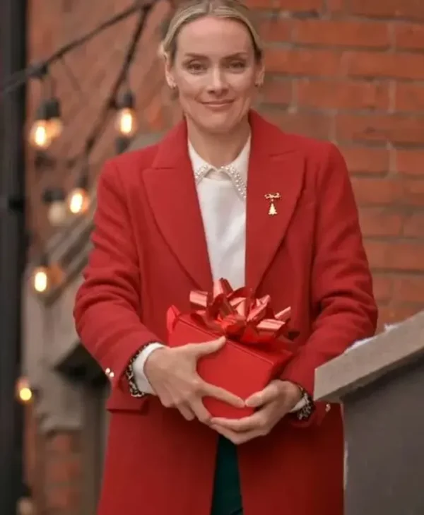 The Christmas Charade Rachel Skarsten Wool Coat