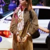 The Family Devin Akin Brown Trench Coat For Sale