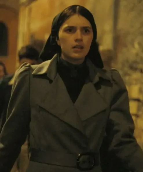 The First Omen Nell Tiger Free Grey Coat