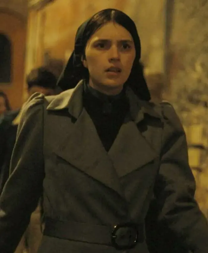 The First Omen Nell Tiger Free Grey Coat