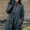 The Irrational Paloma Nozicka Black Leather Coat