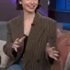 The Kelly Clarkson Show Lily Collins Checkered Blazer