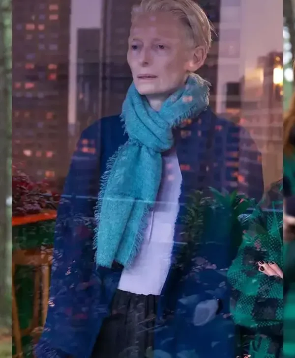 The Room Next Door Martha Blue Wool Jacket