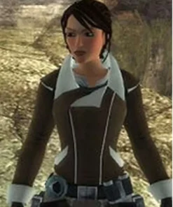 Tomb Raider Legend Lara Croft Shearling Jacket