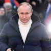 Vladimir Putin Pro War Rally Puffer Jacket Front
