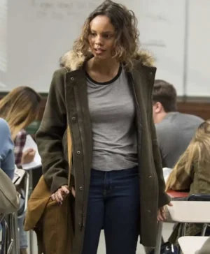 13 Reasons Why Jessica Davis Hooded Fur Coat
