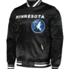2024 City Edition Minnesota Timberwolves Black Satin Jacket