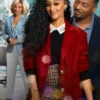 A Very Merry Beauty Salon Tia Mowry Red Coat