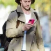 Aaron Taylor-Johnson Beige Cotton Trench Coat