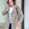 Aaron Taylor-Johnson Beige Cotton Trench Coat For Sale