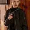 Alarum Willa Fitzgerald Black Bomber Jacket
