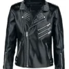 Amelia Biker Black Leather Jacket