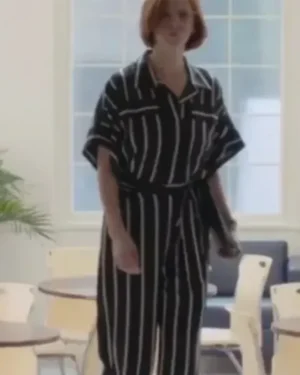 Anne Carlson Workin’ Moms S03 Striped Jumpsuit