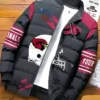 Arizona Cardinals Elvin 3D Print Black Puffer Jacket