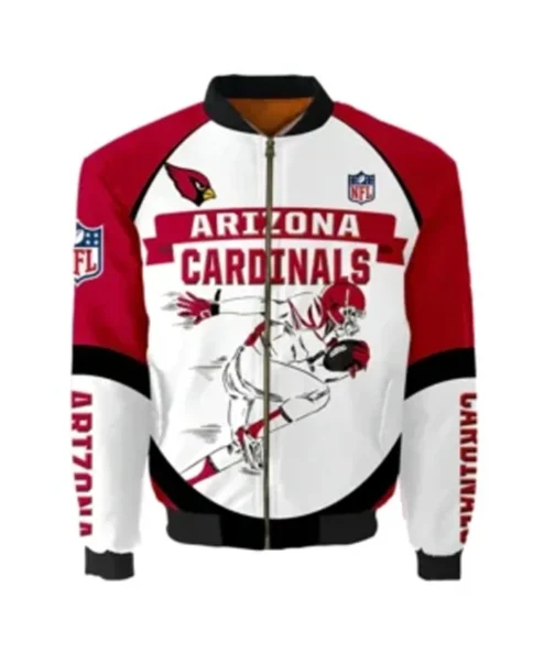 Arizona Cardinals Royal Player Running Bomber Jacket