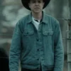 Armando Gutierrez Christmas Cowboy 2024 Green Denim Jacket