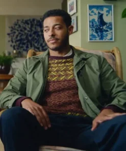 Bad Sisters Matthew Claffin Green Cotton Jacket