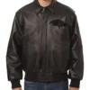Baltimore Ravens Tonal Full Leather Black Bomber Jacket