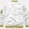 Baylor Bears White Script Varsity Jacket Back