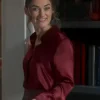 Black Doves Keira Knightley Burgundy Shirt