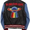 Blind for Love Varsity Bomber WoolLeather Jacket Back