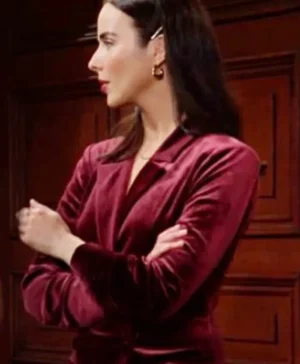 Bold and the Beautiful Ashleigh Brewer Velvet Blazer
