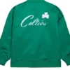 Boston Celtics Vintage Logo Green Lightweight Satin Jacket Back