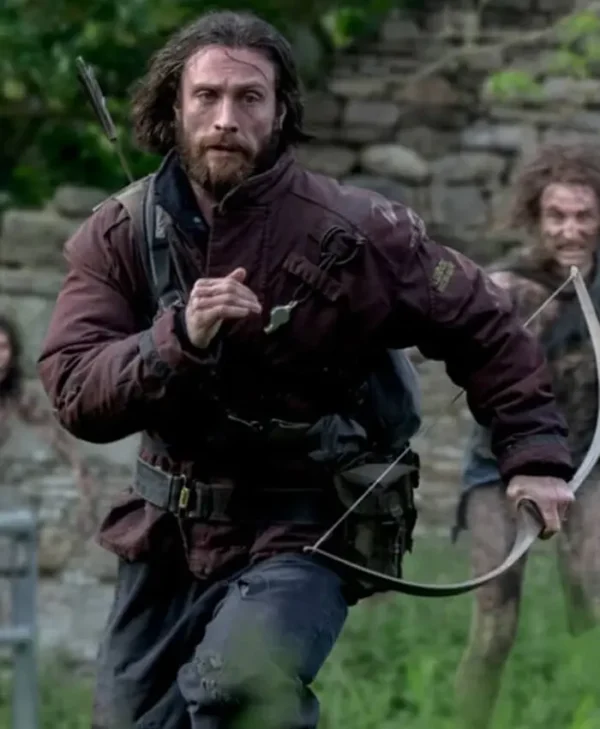 Buy 28 Years Later Aaron Taylor Johnson Maroon Jacket