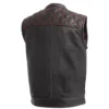 Buy Now Diamond Leather Black Vest For Men And Women